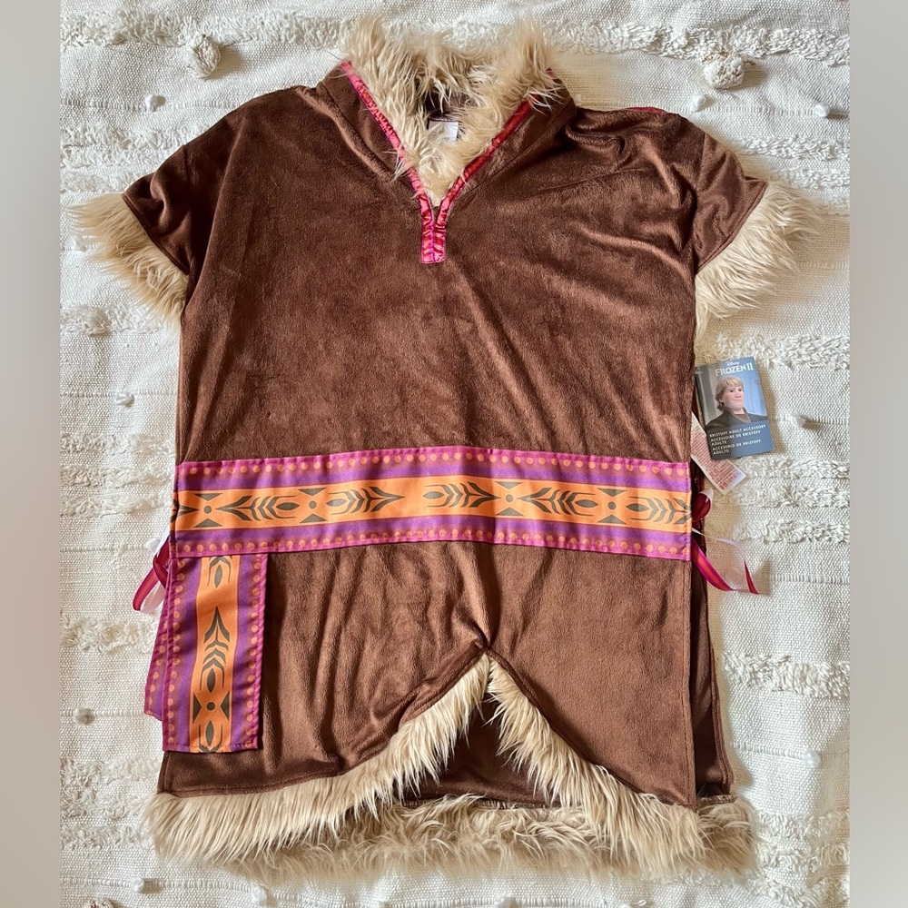 Disney Frozen Adult Men’s Kristoff Brown Costume top one size